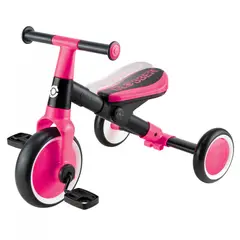 GLOBBER - Triciclo De Aprendizaje 2 En 1 Equilibrio rosa Para Niños