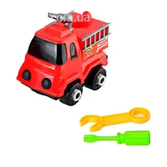GENERICO - Juguete Armable Camion Carro Bomberos Armatodo Construcción