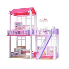 GENERICO - Casa De Los Sueños Nueva Set De Juego Color Rosa Grande Niña