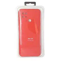 SPACE - Forro Silicone Case compatible con Xiaomi Redmi 10c Rojo