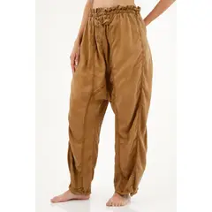 TOPMARK - Pantalón café oversize para mujer
