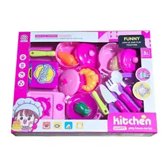 GENERICO - Set Cocina Niñas Maleta Utencilios Verduras Juguete Niñas