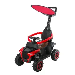 EBABY - Carro Paseador Con Parasol Luces Y Sonidos Rojo