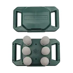 GENERAL - Masajeador Corporal Multiuso JBY 328 6 Cabezales Inalambrico Verde