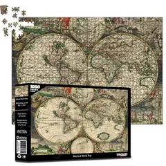INGENIO - Rompecabezas 1000 piezas Mapa náutico- Mapa antiguo