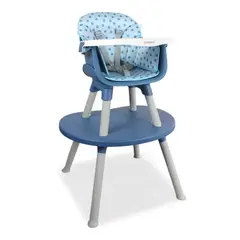 BEBESIT - Silla comedor 3 en 1 baby desk azul