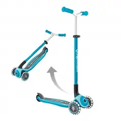 GLOBBER - PATINETA MASER LUCES LED - AQUA
