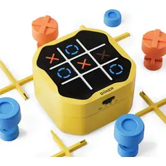 GENERICO - Juego triqui electrónico 3 en 1 Tic Tac Toe puzzle mesa