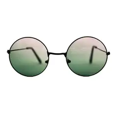 AT NIGHT SUNGLASSES - Gafas de sol At Night Round lennon Verde Coral UV400