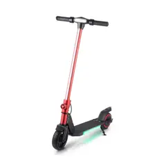 KIDSHOP - Patineta Scooter Electrica Niños Luces Motor 150W HE26 Rojo