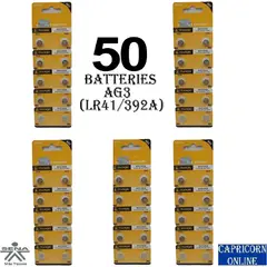GENERICO - 50 Baterías Pilas AG3 (LR41/392A)