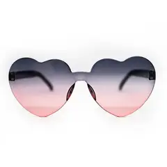 AT NIGHT SUNGLASSES - Gafas de sol At Night Corazon Negro Rosa UV400
