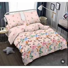 SIRENITAS - Juego de sabanas Cama Doble Mariposas Rosa