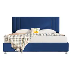 DISEÑOS RAMONA'S - Cabecero Doble Milán 140x60 Azul tela