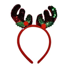 GENERICO - Balaca Diadema Navidad Diseño Reno Navideño