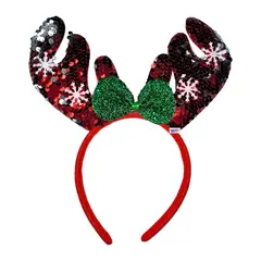 GENERICO - Balaca Diadema Navidad Diseño Reno Navideño