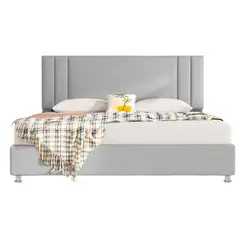 DISEÑOS RAMONA'S - Cabecero Doble Milán 140x60 Gris