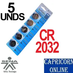 GENERICO - 5 Baterías Pilas CR2032
