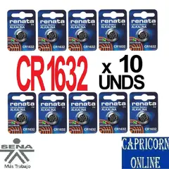 GENERICO - 10 Baterías Pilas Referencia CR1632