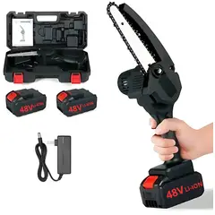 KUISHENG - Mini Motosierra Portatil Con Dos Baterías
