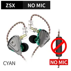 KZ - Audífonos ZSX TERMINATOR CIAN Sin Micrófono