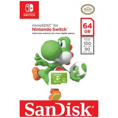 SANDISK - MICRO SD NINTENDO SWITCH 64 GB 100MB