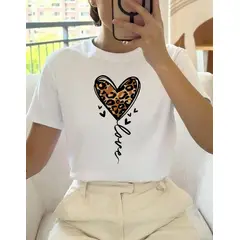 ISMI - Camiseta Mujer Animal Print Manga Corta