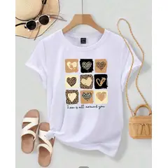 ISMI - Camiseta Mujer Animal Print Manga Corta