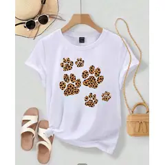 ISMI - Camiseta Mujer Animal Print Manga Corta