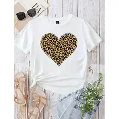 ISMI - Camiseta Mujer Animal Print Manga Corta