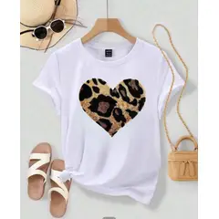 ISMI - Camiseta Mujer Animal Print Manga Corta
