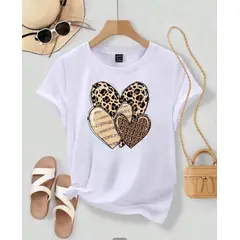 ISMI - Camiseta Mujer Animal Print Manga Corta