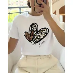 ISMI - Camiseta Mujer Animal Print Manga Corta