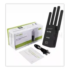 GENERICO - Repetidor Amplificador Señal Wifi 4antenas Rompemuros 24ghz