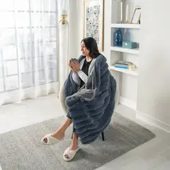 VIANNEY - Cobija Everest Denim Frazada