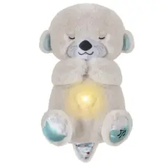 ZHOPI CO - Peluche Nutria Que Respira Tranquiliza AntiEstres Gris