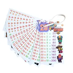 GENERICO - Llavero Didáctico Tablas de Multiplicar Personajes Animados