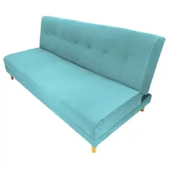 ESTILO RELAX - Sofa Cama Futon Cerezo - Pet Friendly y Antidluido - Turquesa