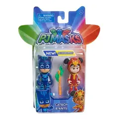 GENERICO - Pj Masks Figura Articulada Básica 3 Pulgadas Pack X 2 Fig