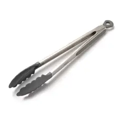PRESS - Pinza para Servir 30 cm Acero Inox Puntas Antiadherentes 86809