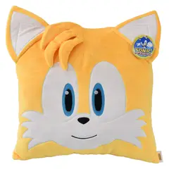 KISSES - Peluche Cojin Cuadrado 40 cms Tails- Sonic