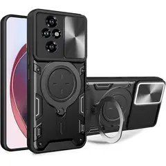 GENERICO - Estuche Armo Protección Camara Con Soporte Para Honor 200 5G Negro