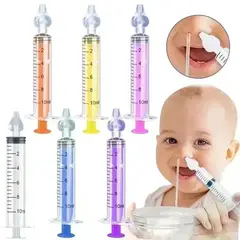GENERICO - Jeringa Lavado Nasal Bebes Higiene Silicona Suave Niña