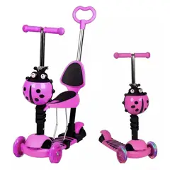 GENERICO - Patineta 3 Ruedas Scooter Graduable Musical Luces Llantas