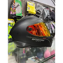 SPARTAN - Casco draken negro mate