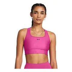 UNDER ARMOUR - Sujetador Mujer CROSSBACK LONGLINE Rosa