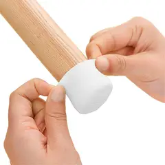 GENERICO - Set protector de Pisos Blanco para las Patas de Sillas o Mesas