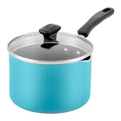 FARBERWARE - Perol 18cm con tapa, antiad. DiamondMax®. azul aqua.