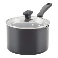 FARBERWARE - Perol 18cm con tapa, antiad. DiamondMax®. negro.