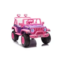 ROADMASTER - Coche Eléctrico Infantil Barbie Rosado 12v Rosado